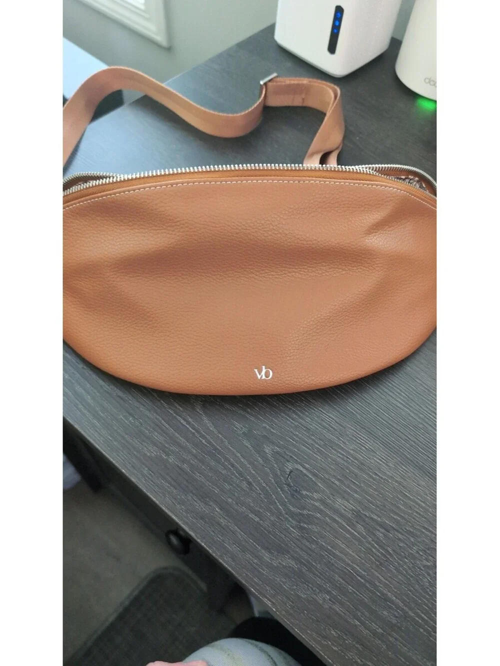 Vera Bradley Outlet Faux Leather Crescent Sling Crossbody Bag